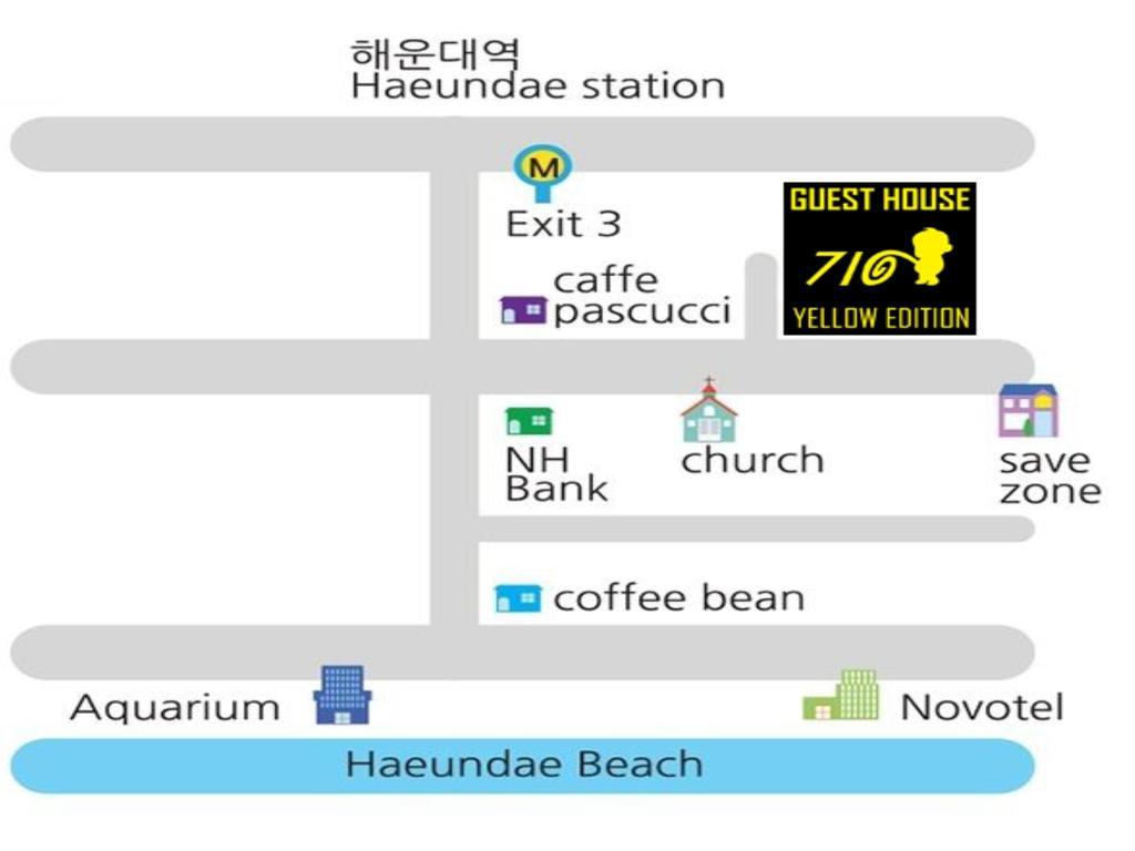 710 Guesthouse Yellow Busan Exterior foto